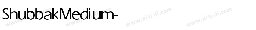 Shubbak Medium字体转换 Shubbak Medium字体转换